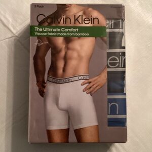 Calvin Klein White Boxer Briefs 3-Pack Fabric made from Bamboo Size XL